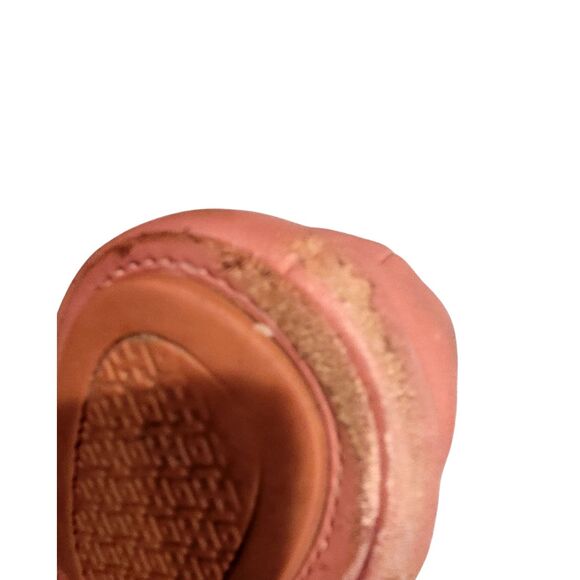 Pink Leather Tory Burch Women's Minnie Ballet Shoe Slip On Moccasin Sz 8 Travel - Picture 8 of 9